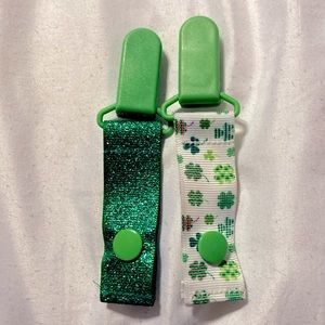 Shamrock tubie IV feeding oxygen tube clips
